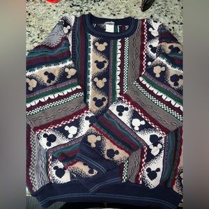 Vintage Disney store COOGI Style Sweater Mickey Mouse Chunky Knit